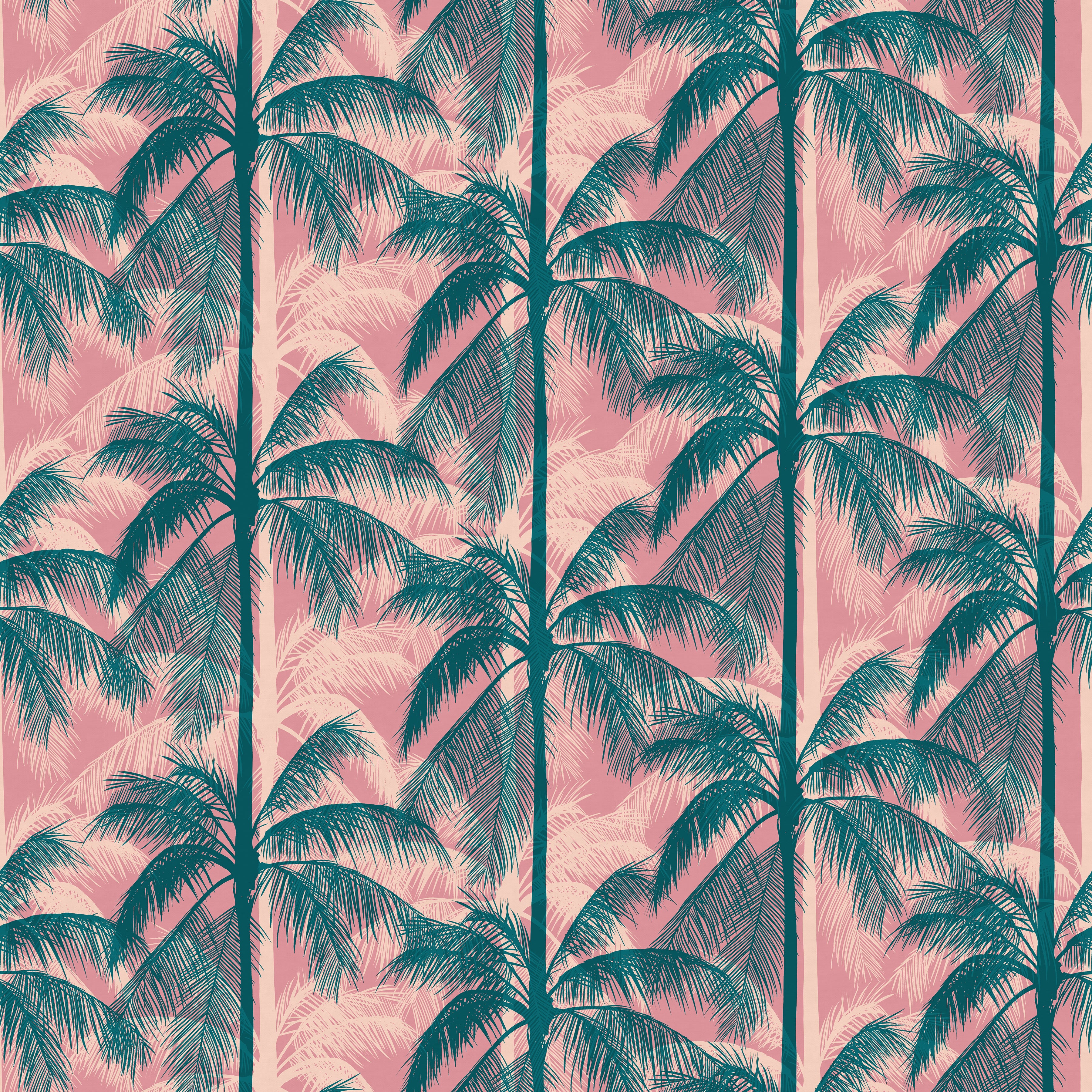 Poolside Too - Poolside Palms CANVAS - Plum – Wyldwood Creative