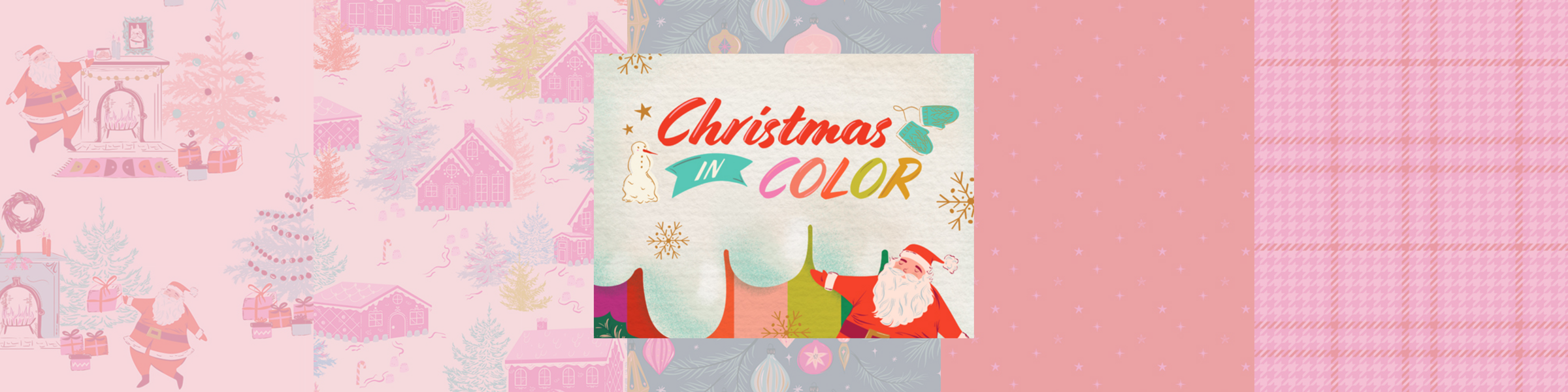 Christmas In Color Fabric Collection