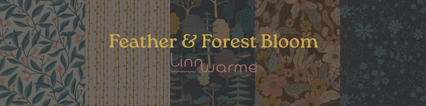 Feather and Forest Bloom Fabric Collection