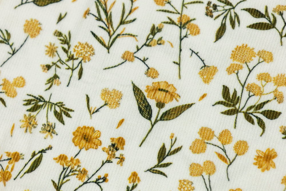 Cotton Corduroy - Flower Yellow