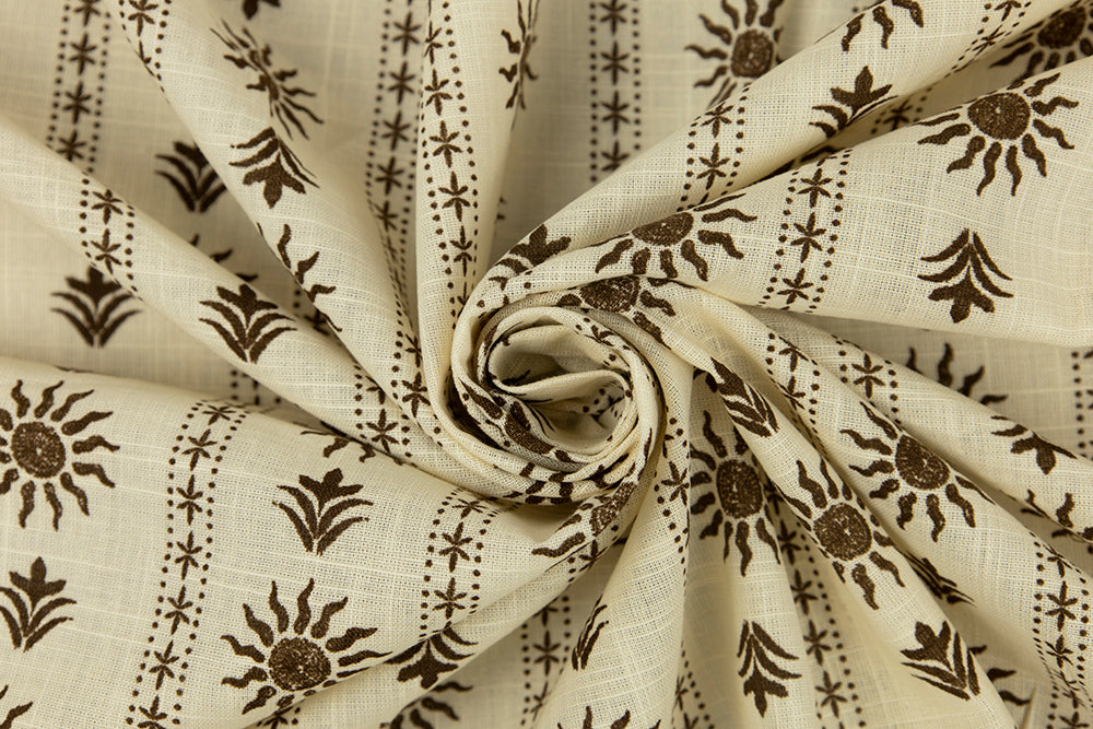 Linen Cotton - Desert Sun Stripe