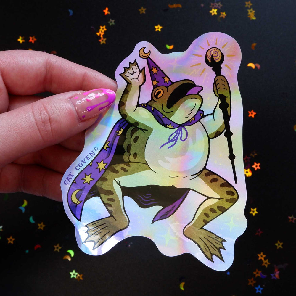 
                      
                        Toad Wizard - Holographic Sticker
                      
                    