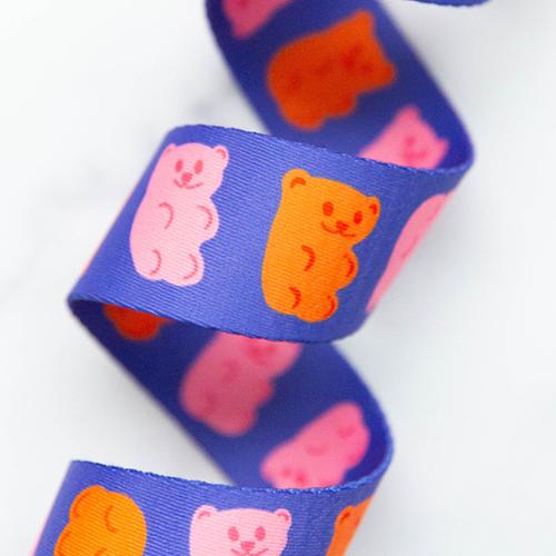 RSS Webbing 1.5" - Gummy Bears Blue