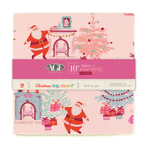 Christmas in Color - 10" Fabric Wonders (42pc)