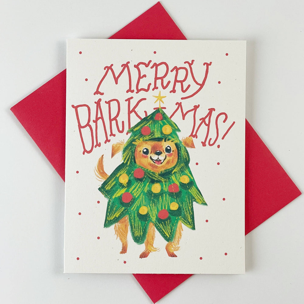 Merry Barkmas Dog Christmas Card