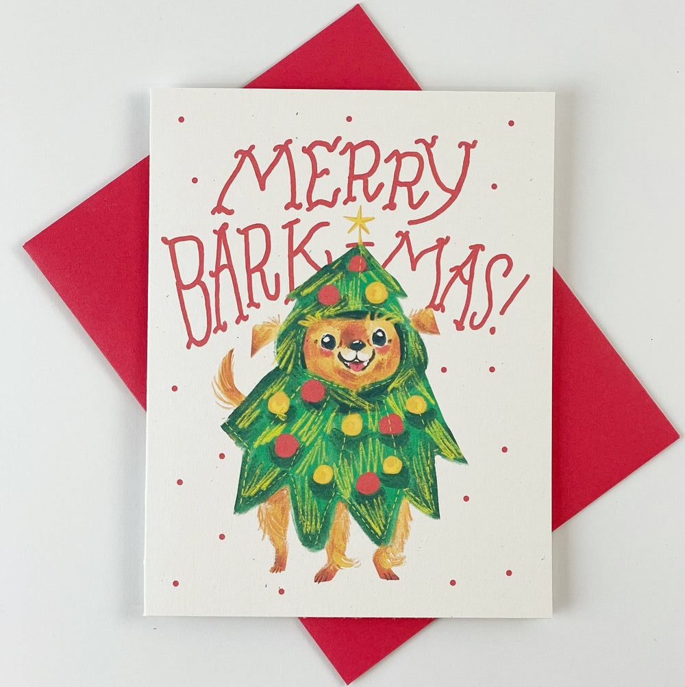 Merry Barkmas Dog Christmas Card