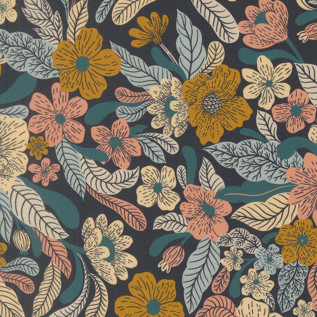 Feather and Forest Bloom - Wildflower Whispers - Midnight 14140 19