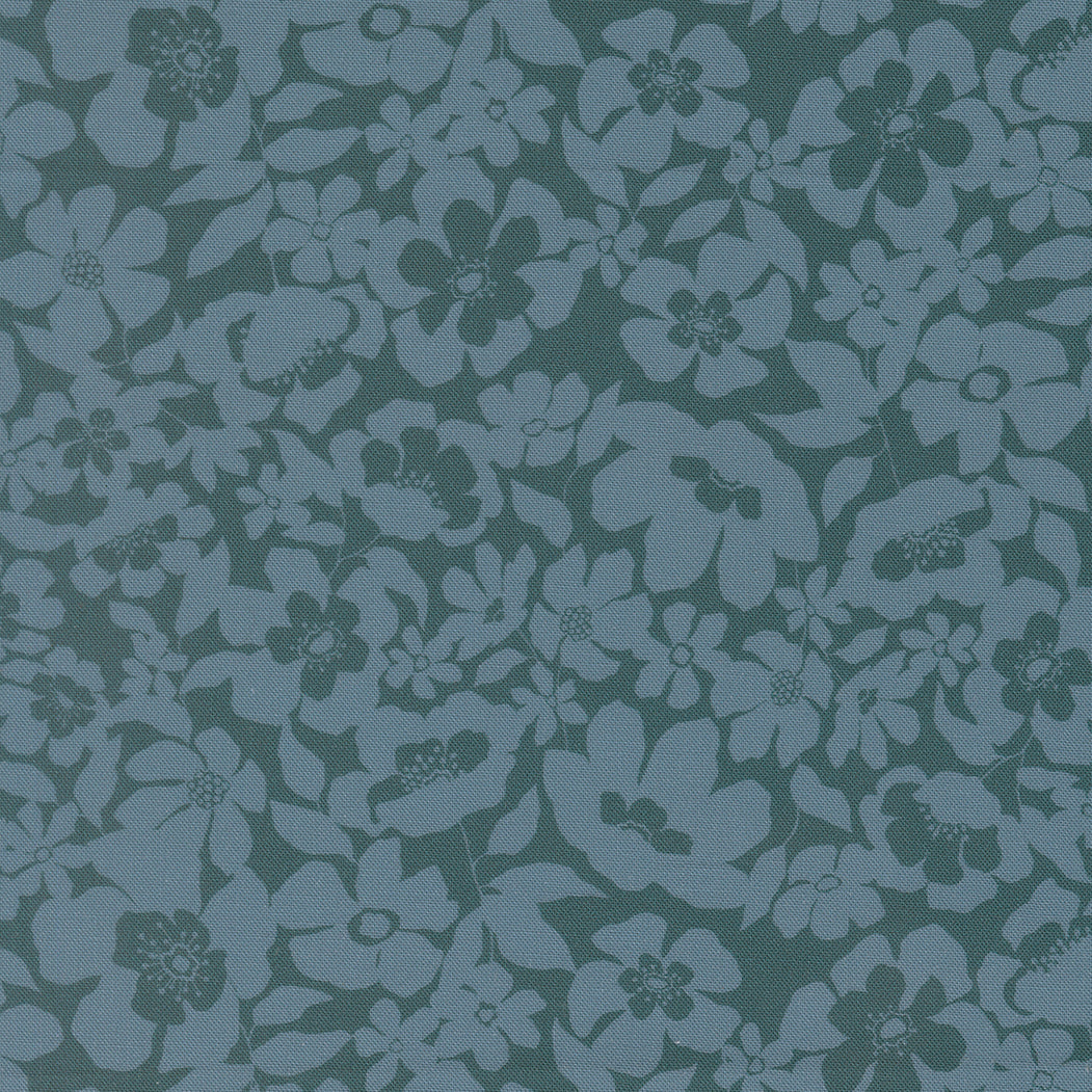 Feather and Forest Bloom - Floral Fusion - Azure 14146 18