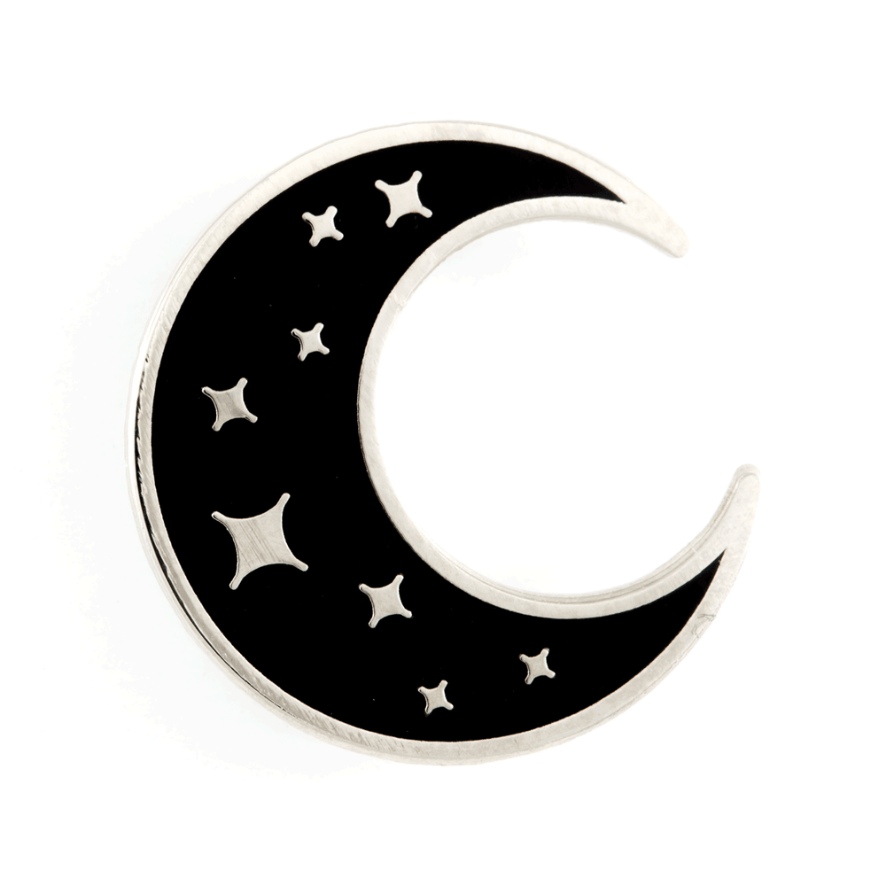 Crescent Moon Enamel Pin