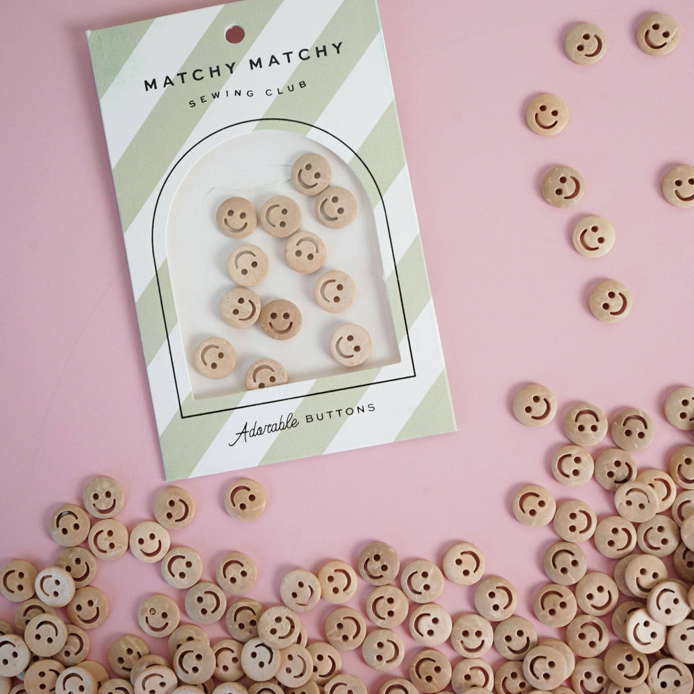 
                      
                        Smiley Face 1/2" Wood Buttons (set of 12)
                      
                    