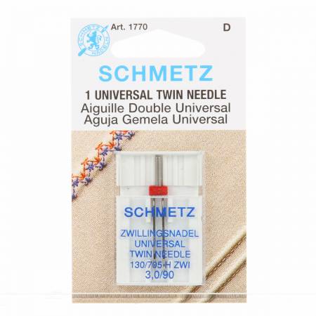 Schmetz Twin Machine Needle Size 3.0mm/90 1ct