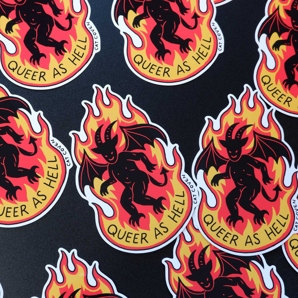 Queer As Hell - Vinyl Sticker