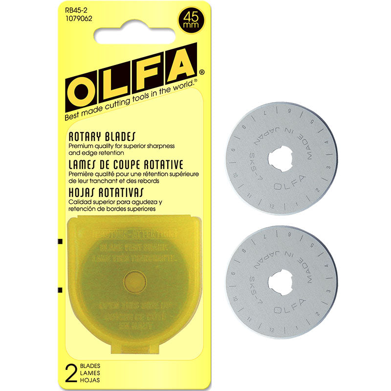 Olfa Rotary Cutter Blades - 45MM - 2ct