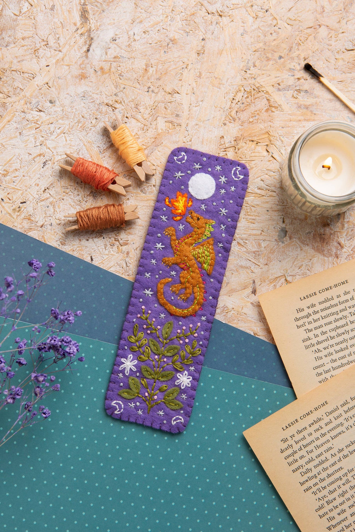 Dragon Bookmark Felt Craft Kit