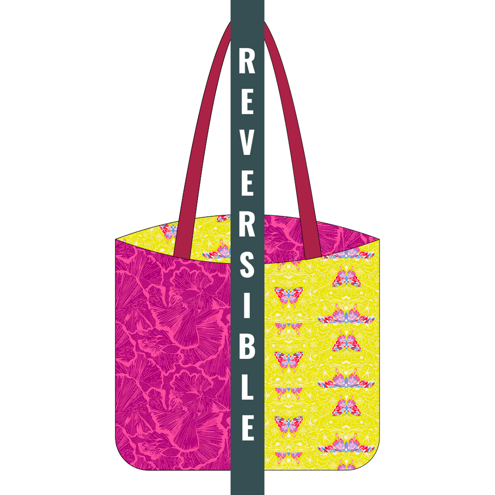 Sour Morning Moth and Ginko Leaves - Tote Kit - All Cotton