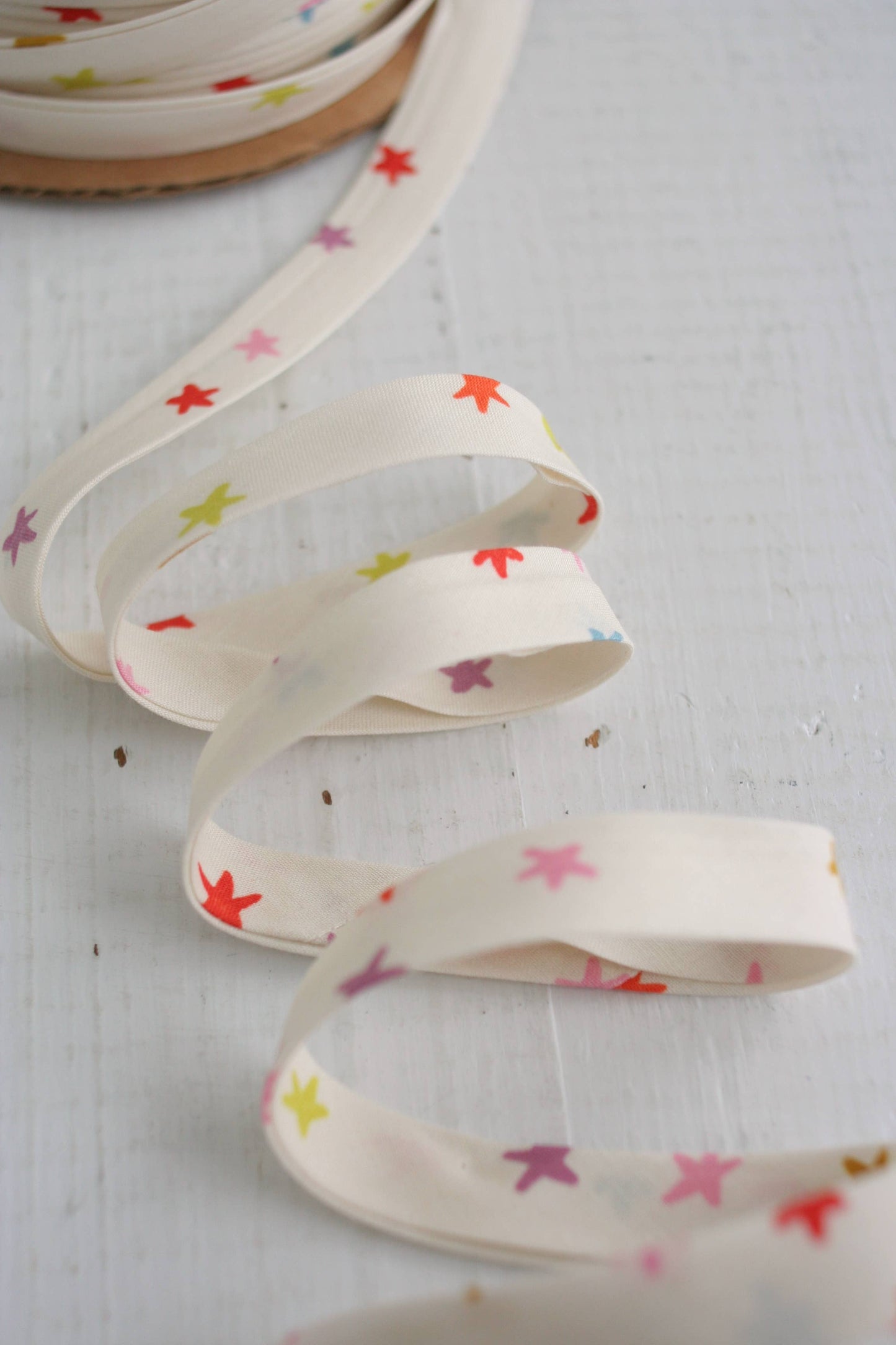 1/2" Double Fold Bias Binding - Starry Multi Sewing Notions