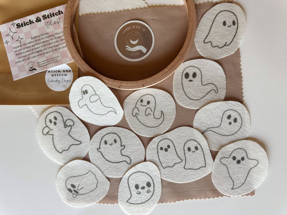 Ghost Stick & Stitch Embroidery pack