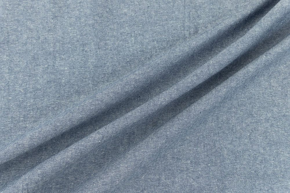 Cotton Chambray - Washed Blue