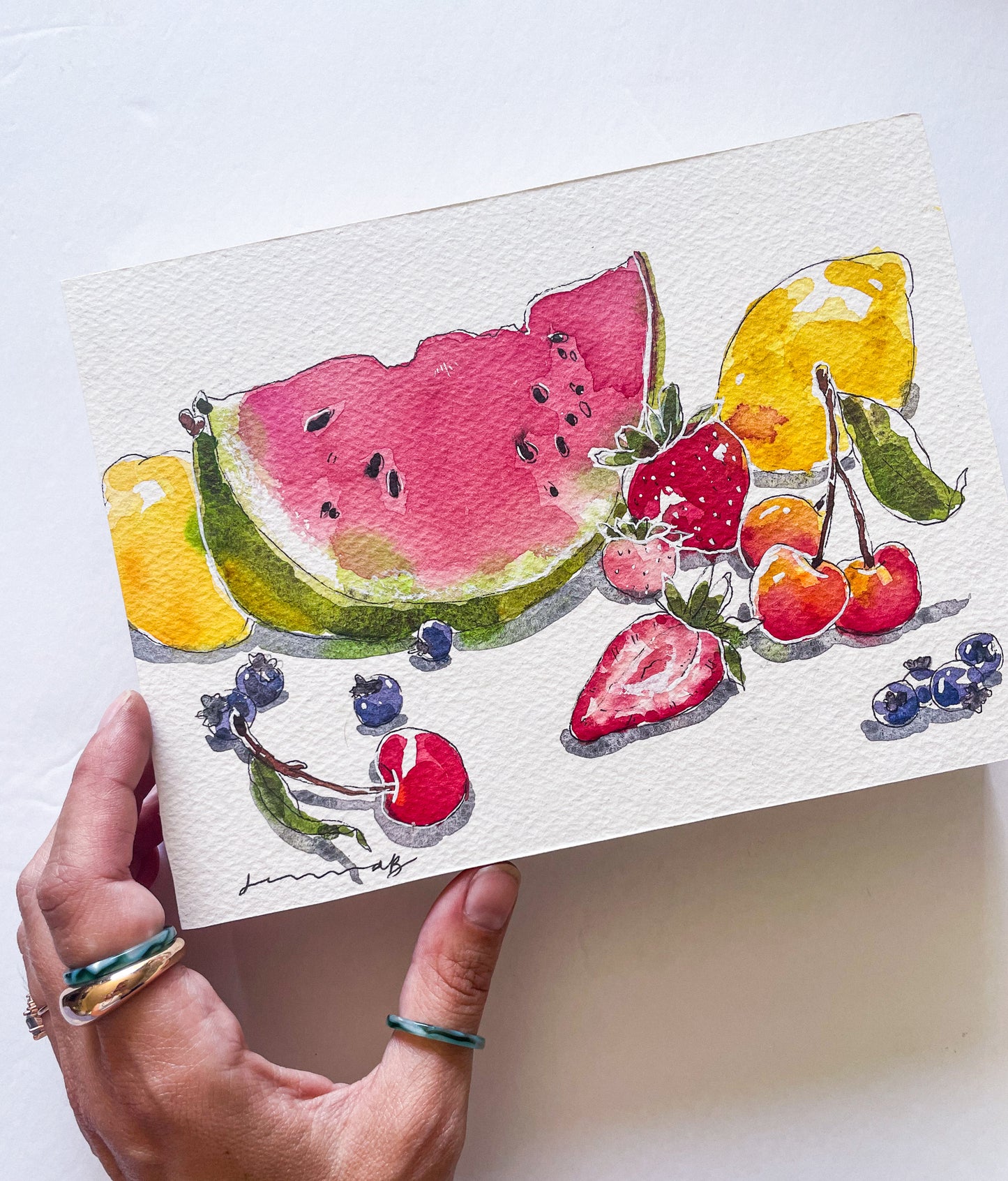 Watercolor - Summer Fruits