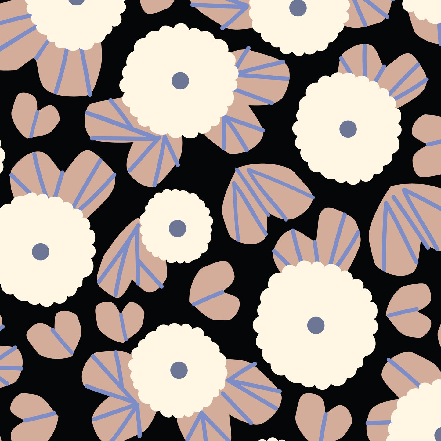 Firefly Moon - Moonflower Dusk - Black
