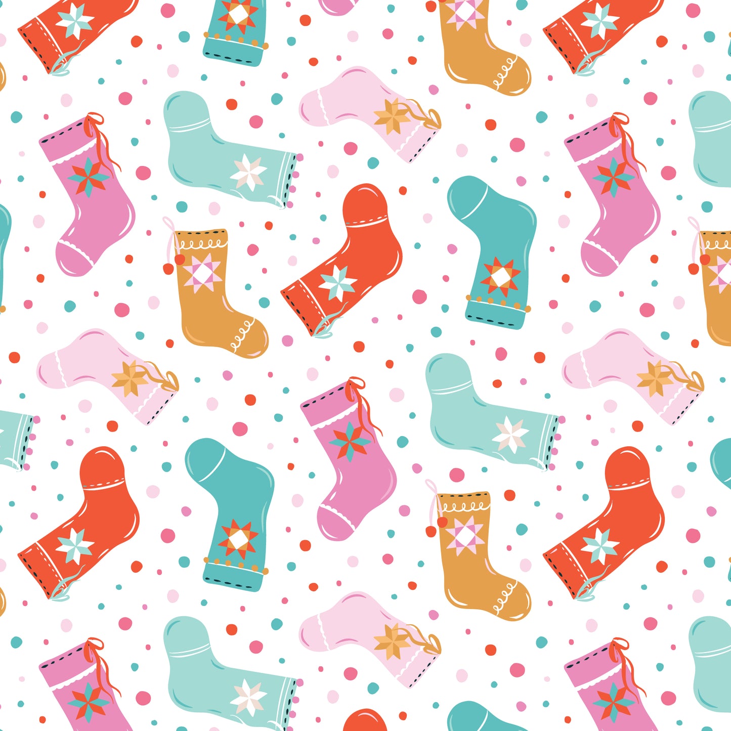 Jolly Tidings - Stitched with Glee - White