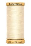 Gutermann Natural Cotton Thread - 50wt 274yds - Ivory (1040)