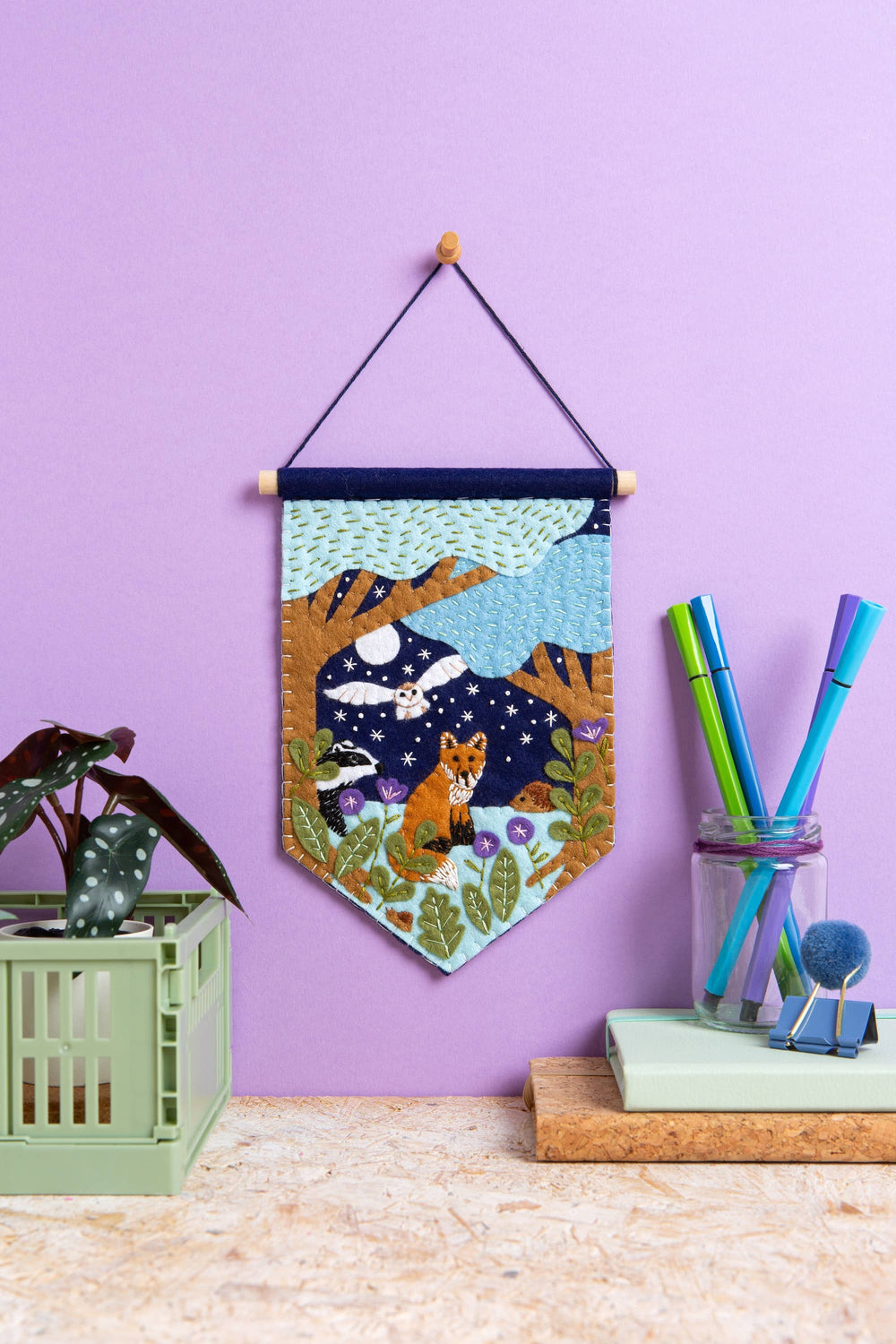 Woodland Pennant Felt Craft Kit
