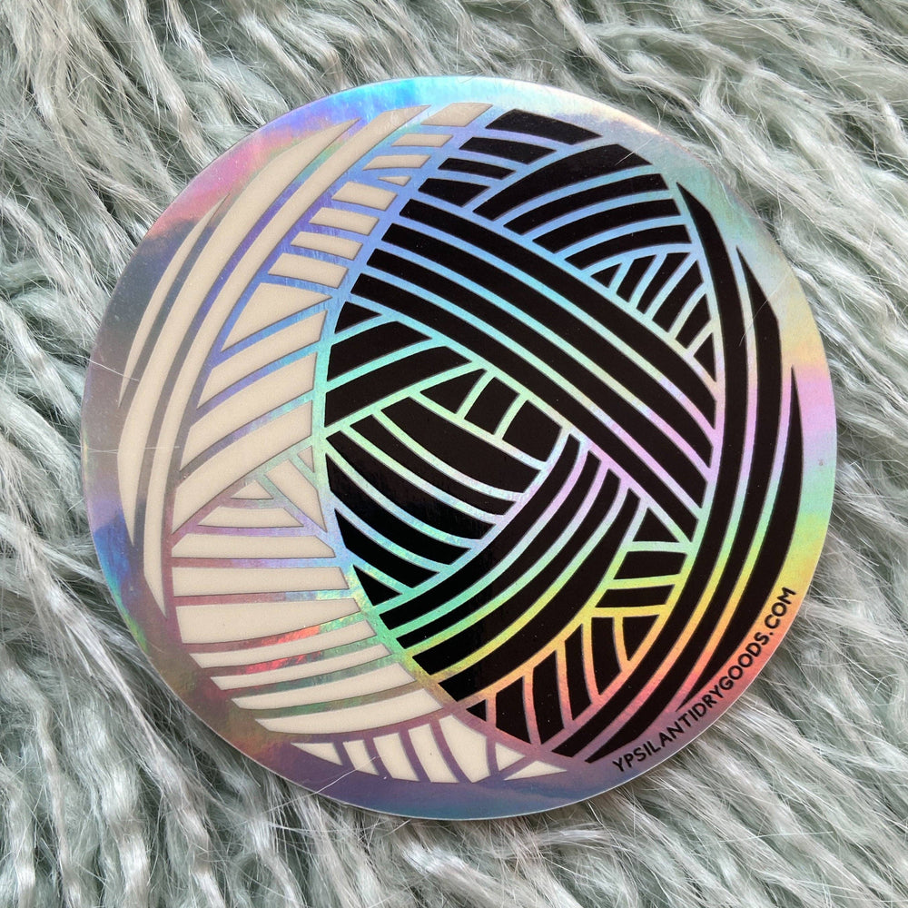 
                      
                        Knitting Moon Holographic Sticker
                      
                    