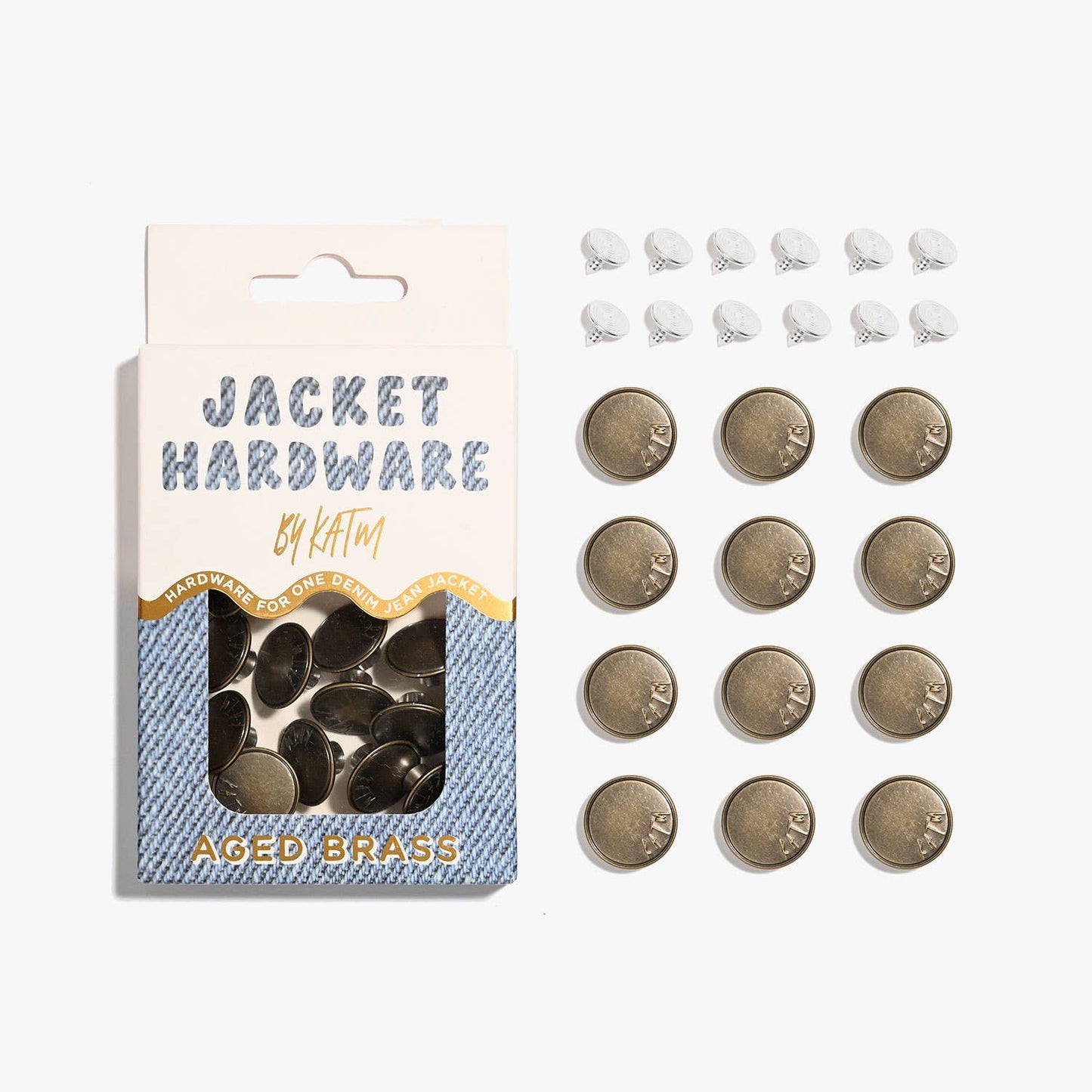 Jacket Hardware Kit | Aged Brass