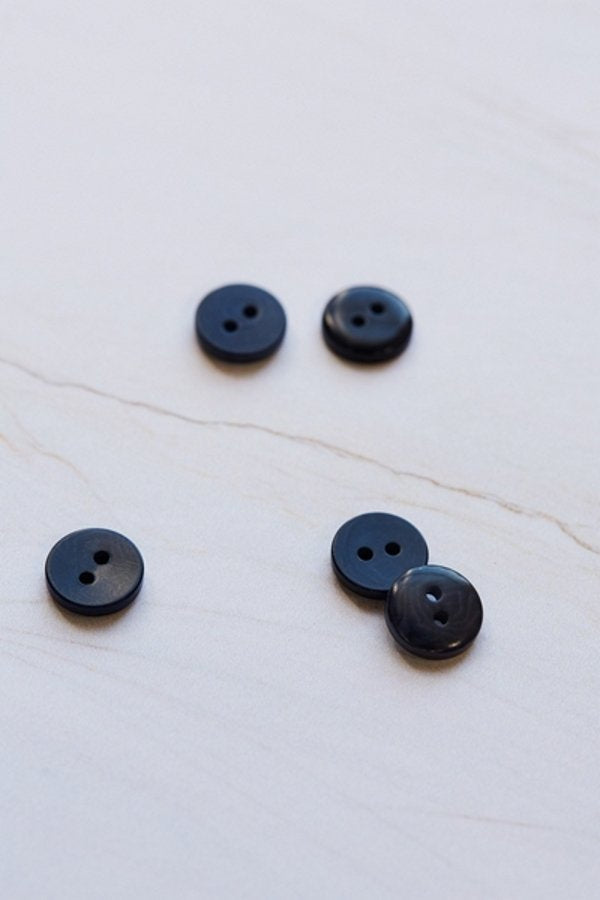 2-hole Corozo Buttons - Indigo Night (11mm) 