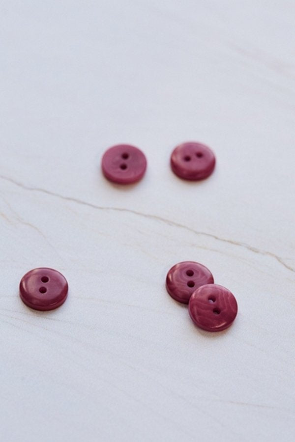 2-hole Corozo Buttons - Rosewood (11mm)