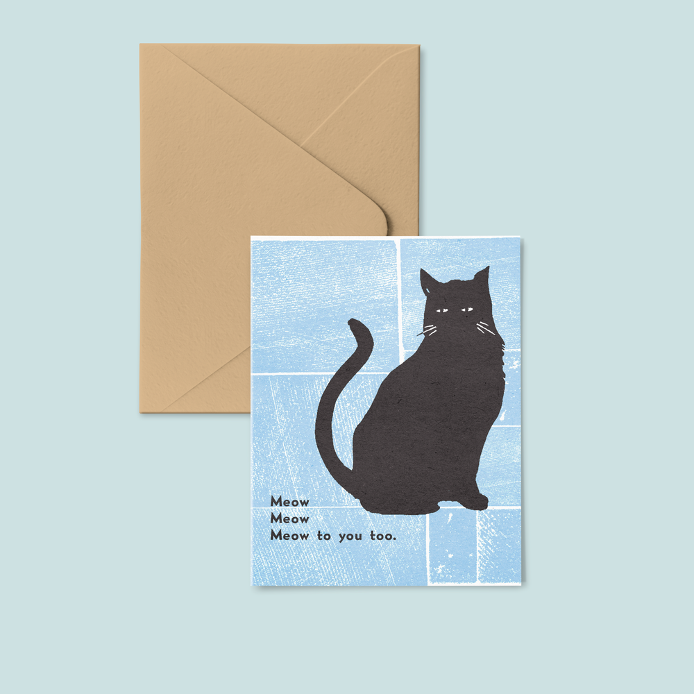 
                      
                        Meow Meow Meow Letterpress Greeting Card
                      
                    