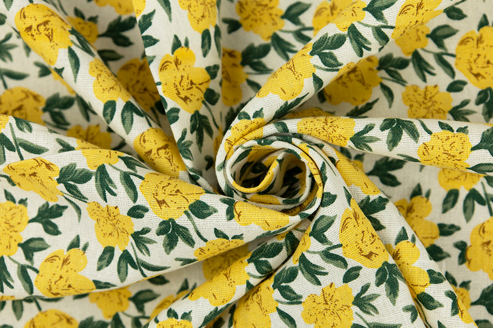 Linen Cotton - Golden Marigold