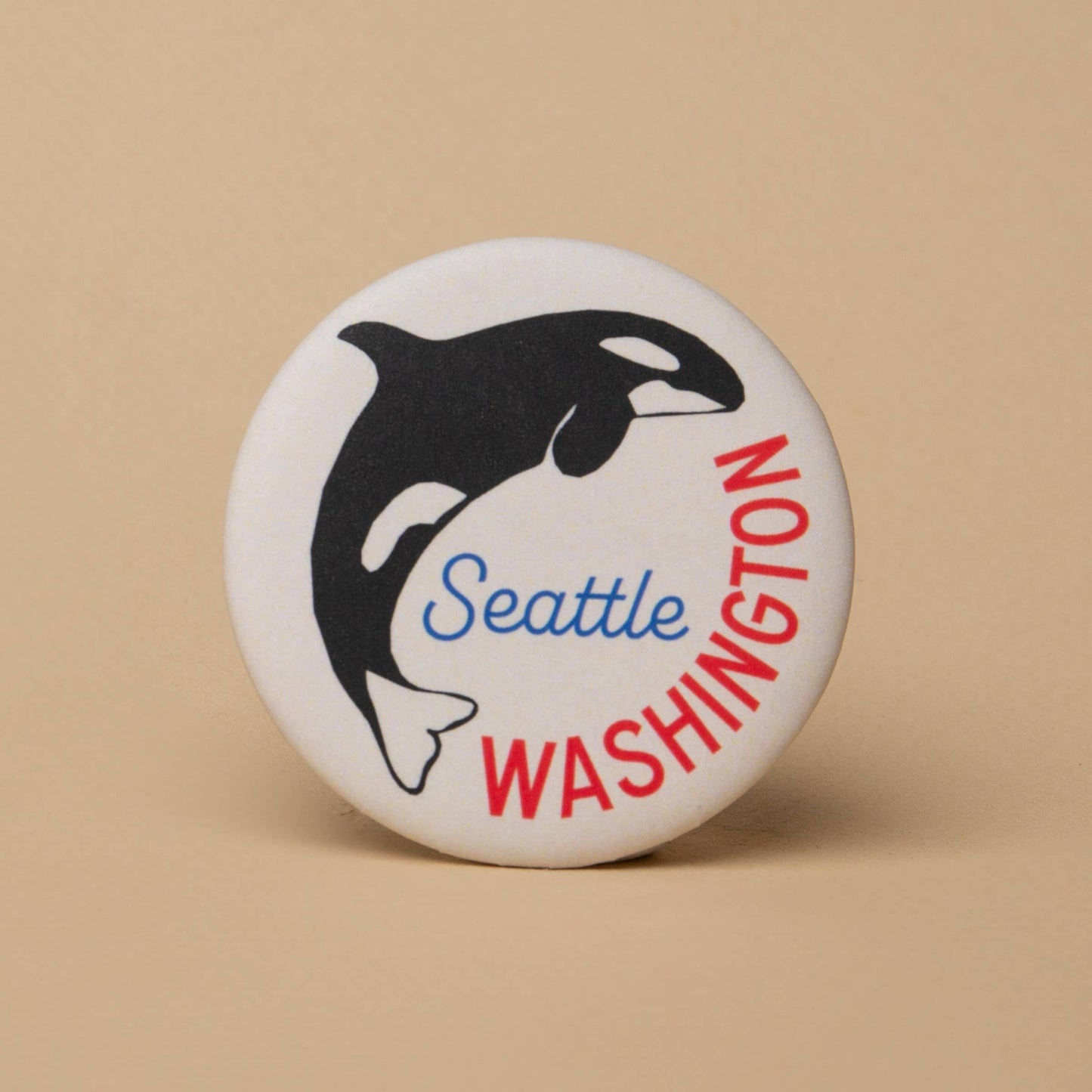 Seattle Orca Round Magnet