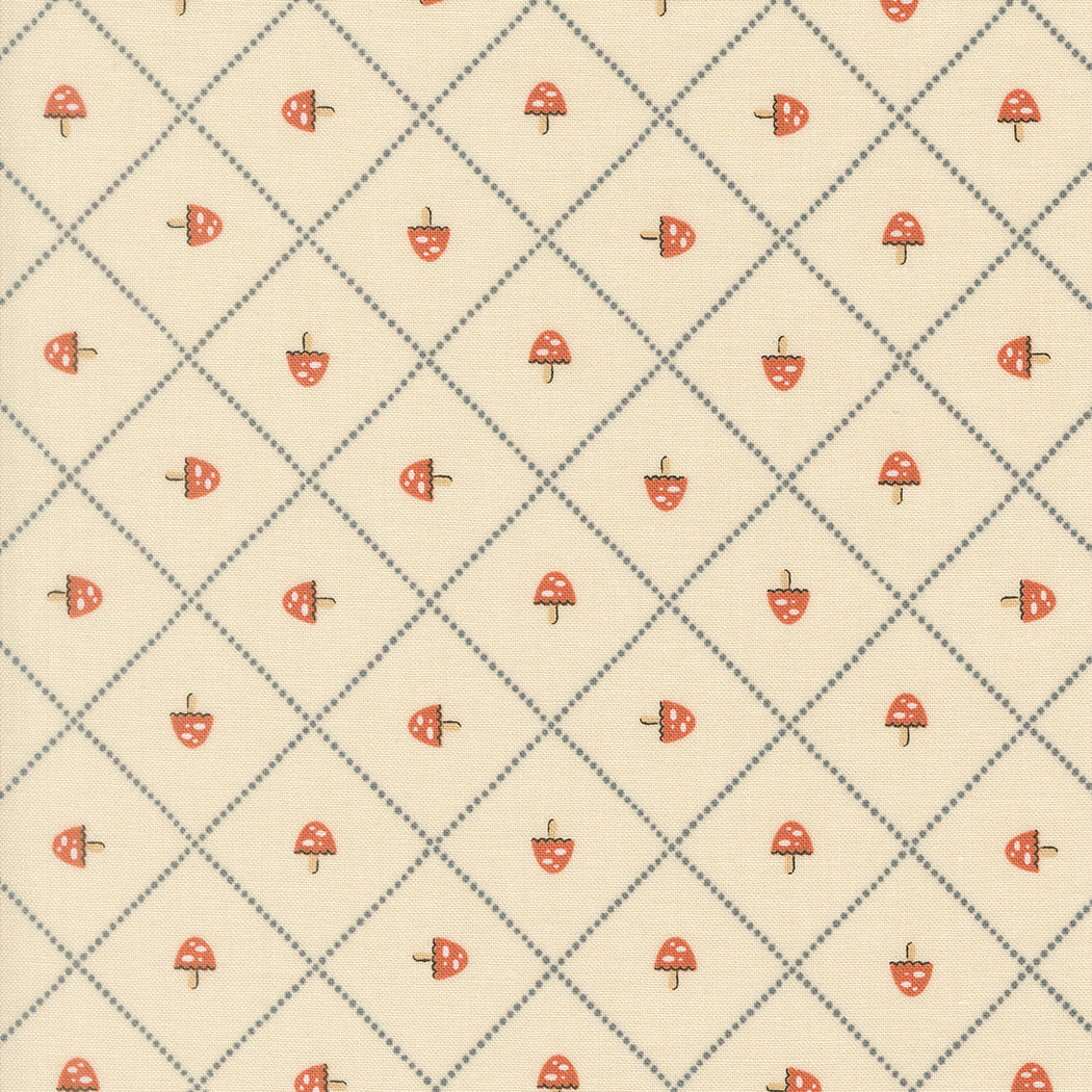 Nature's Sketchbook - Mushroom and Grid - Pearl 39077 11