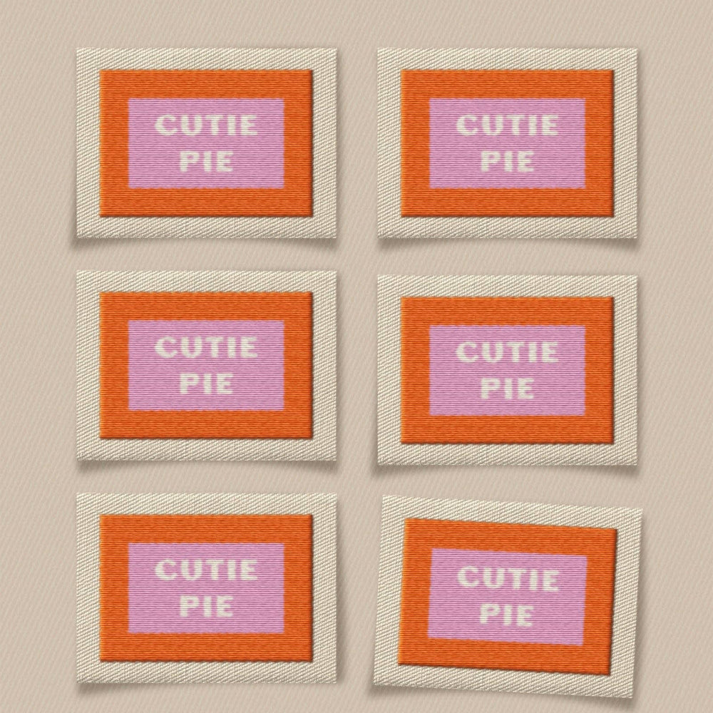 Cutie Pie Large Garment Labels (6 pack)