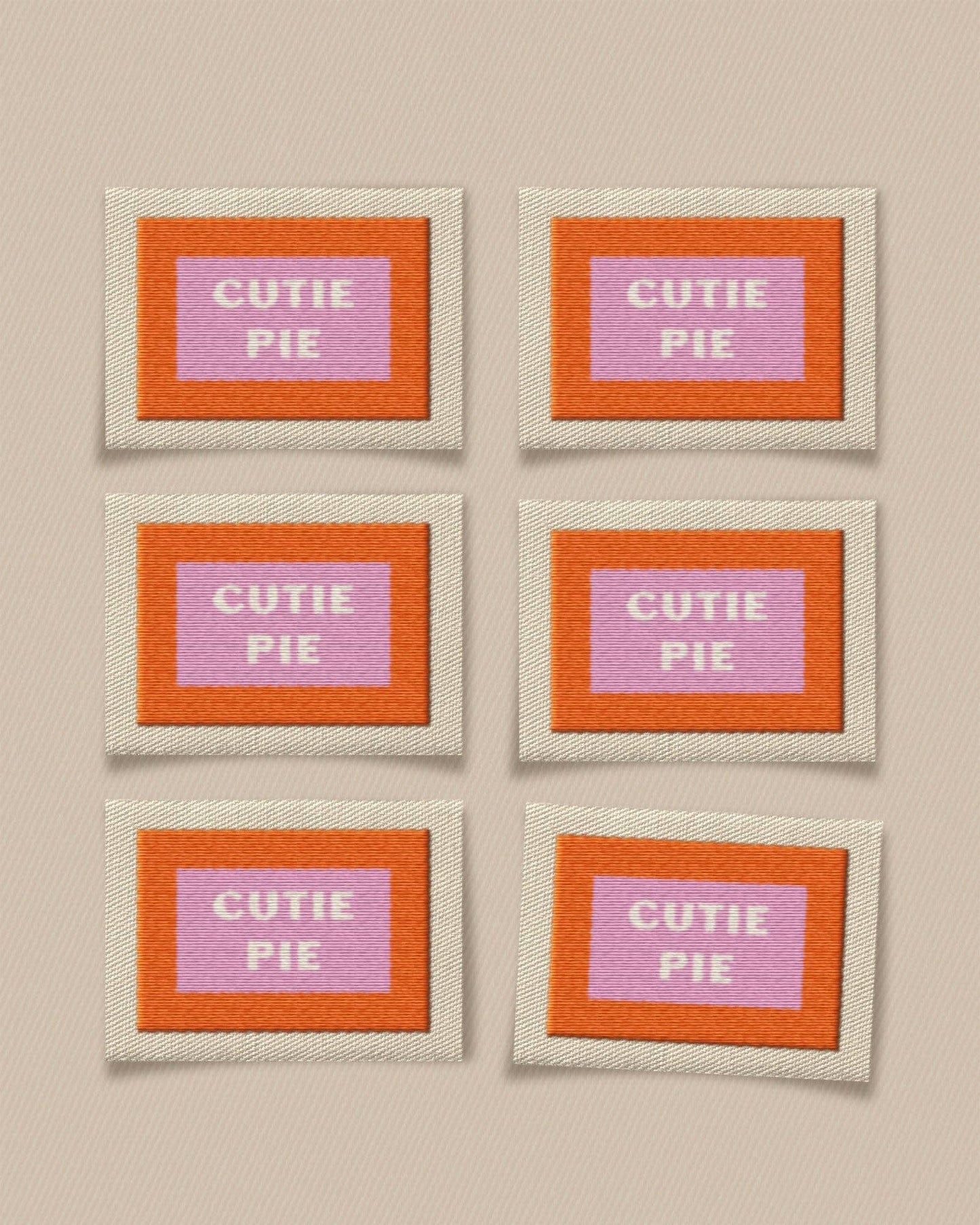 Cutie Pie Large Garment Labels (6 pack)