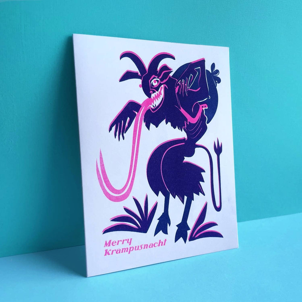 Krampus - Risograph Holiday Card