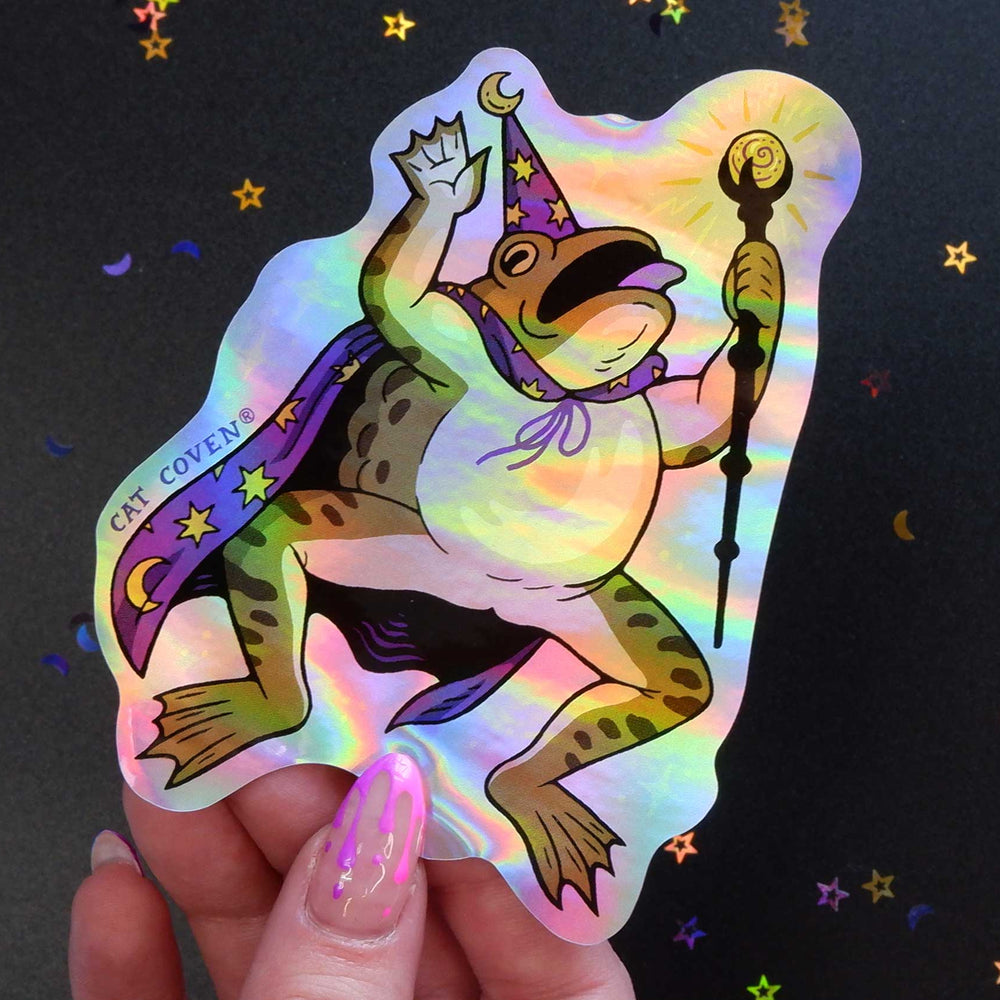 
                      
                        Toad Wizard - Holographic Sticker
                      
                    