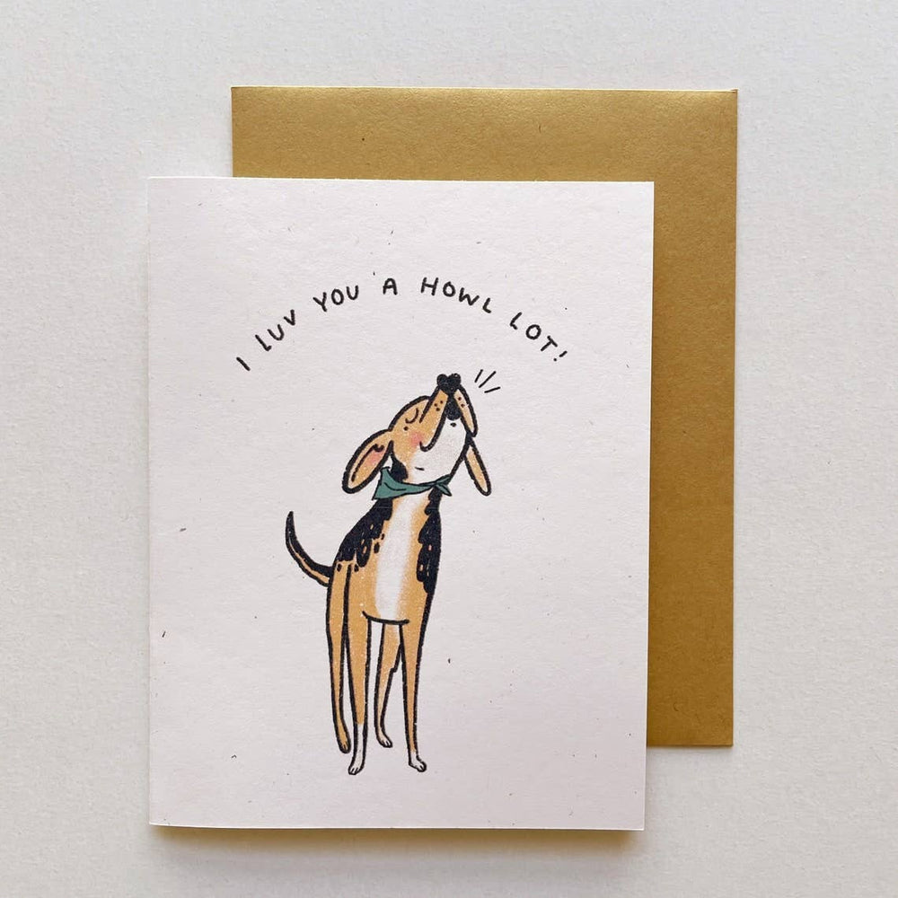 
                      
                        I Love You A Howl Lot Hound Dog Card
                      
                    