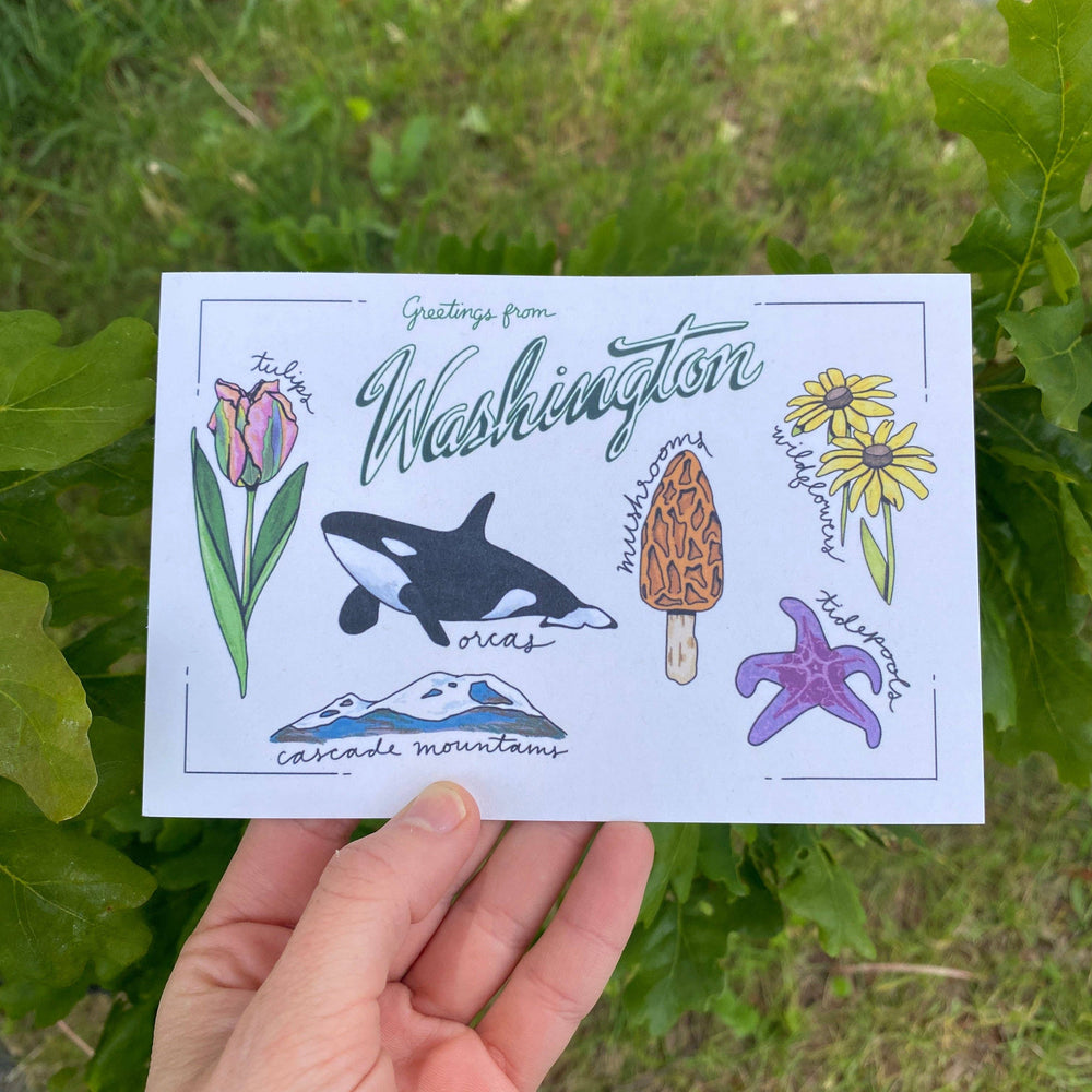 Washington State Postcard | 4" x 6"