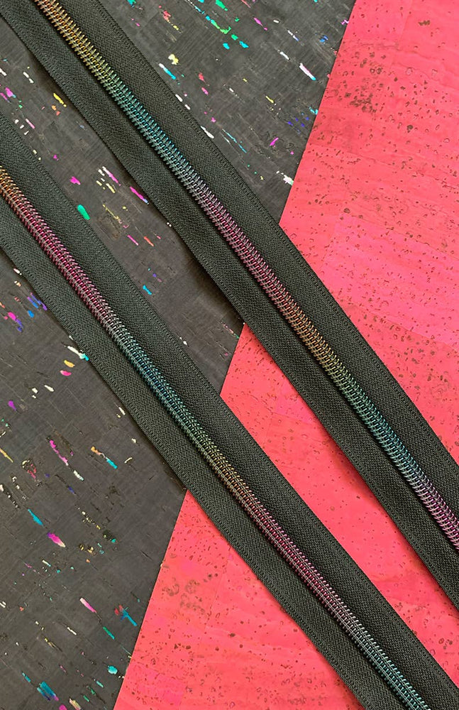 
                      
                        3yd Zipper Tape - Black w/ Rainbow
                      
                    