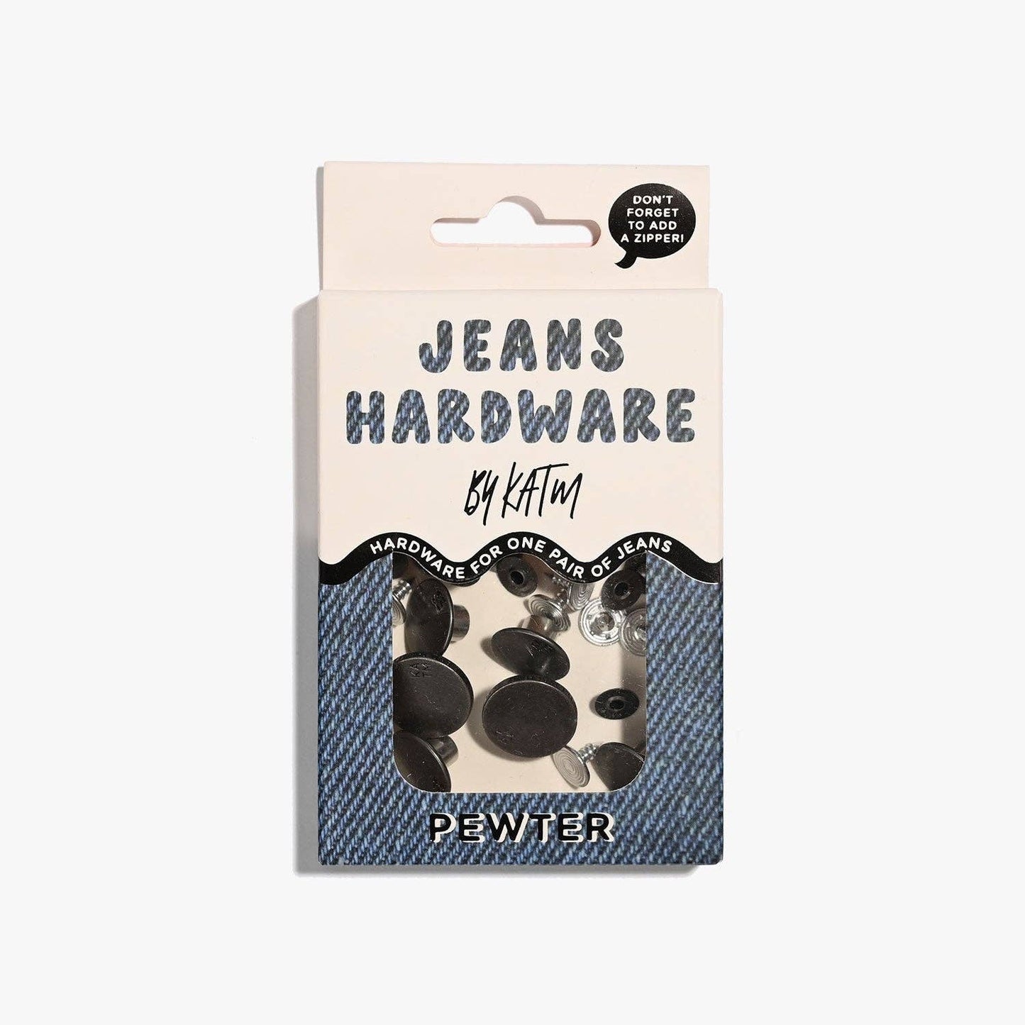 Jeans Hardware Kit | Pewter