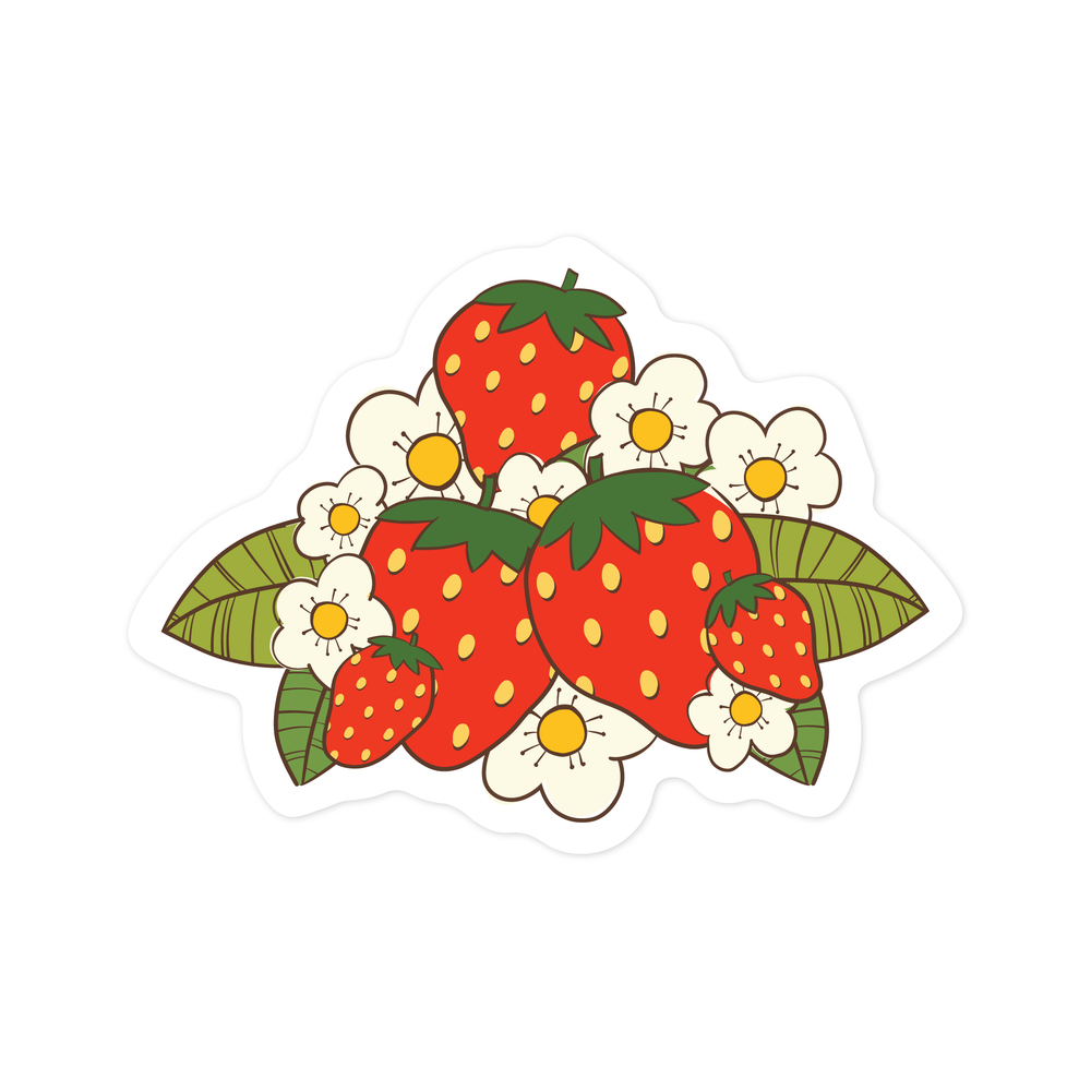 
                      
                        Strawberries Sticker
                      
                    