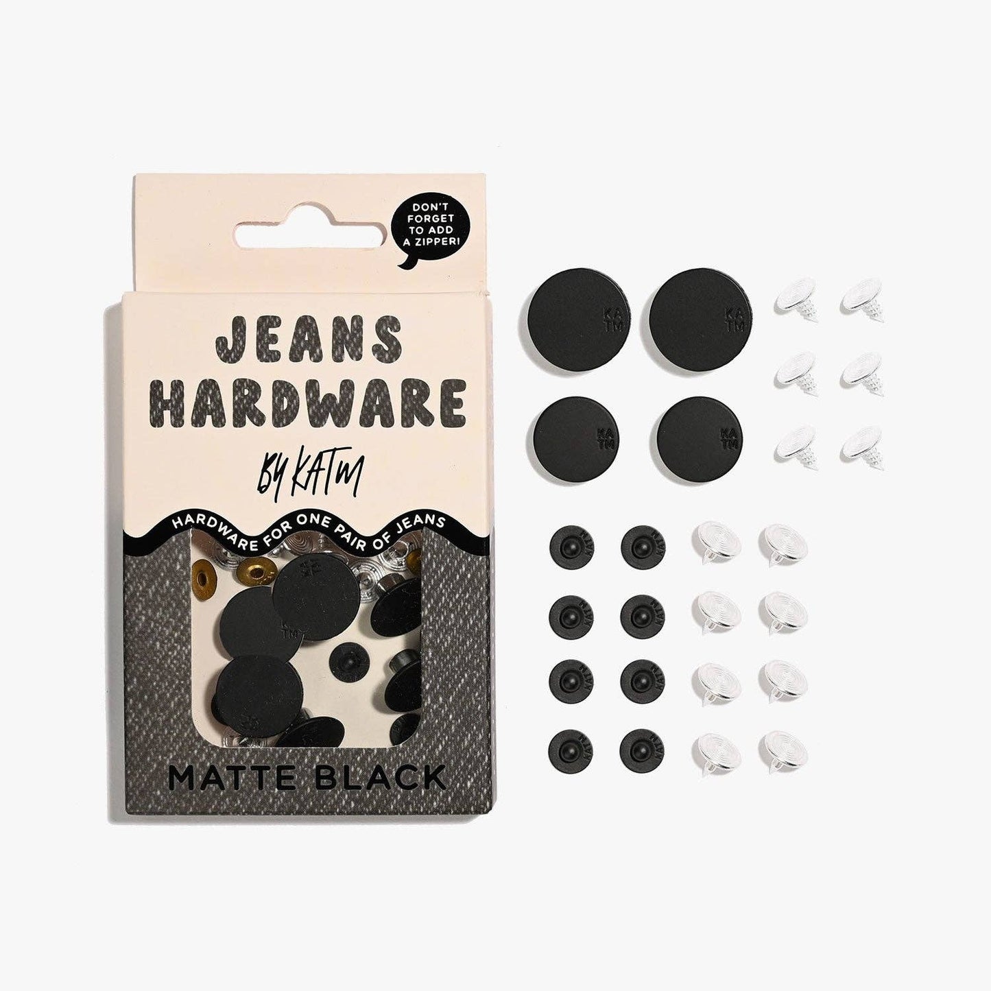 Jeans Hardware Kit | Matte Black