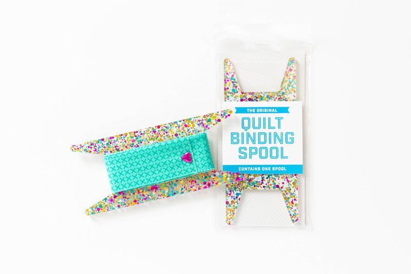 Glitter Binding Spool - Teal/Aqua/Gold