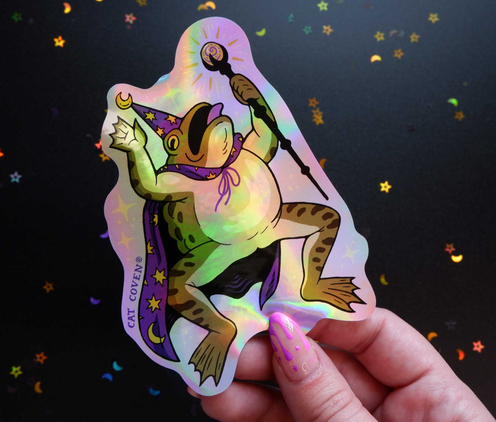 Toad Wizard - Holographic Sticker