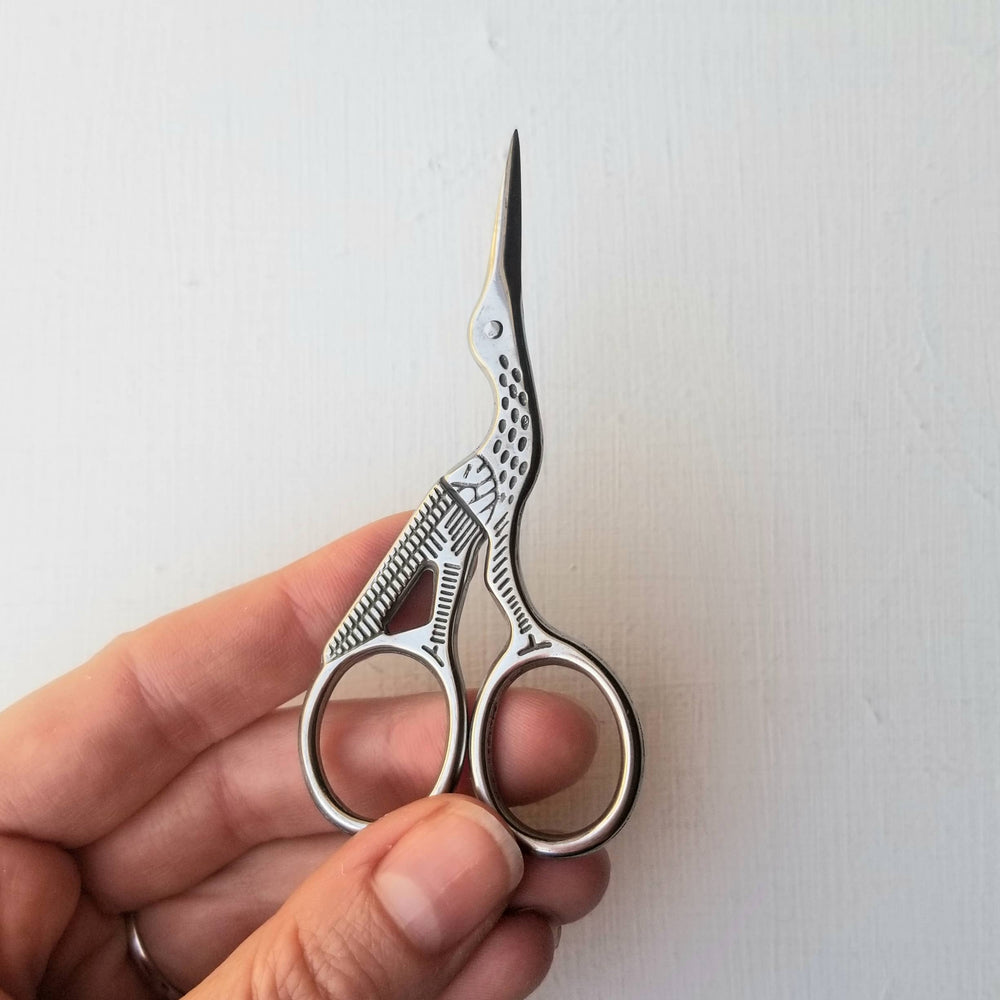 
                      
                        Classic stork hand embroidery scissors
                      
                    