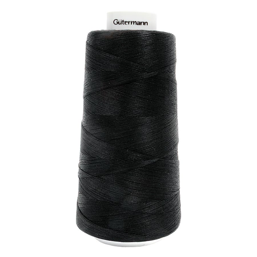 Gutermann Natural Cotton Thread - 50wt 2743yds - Black (5201)