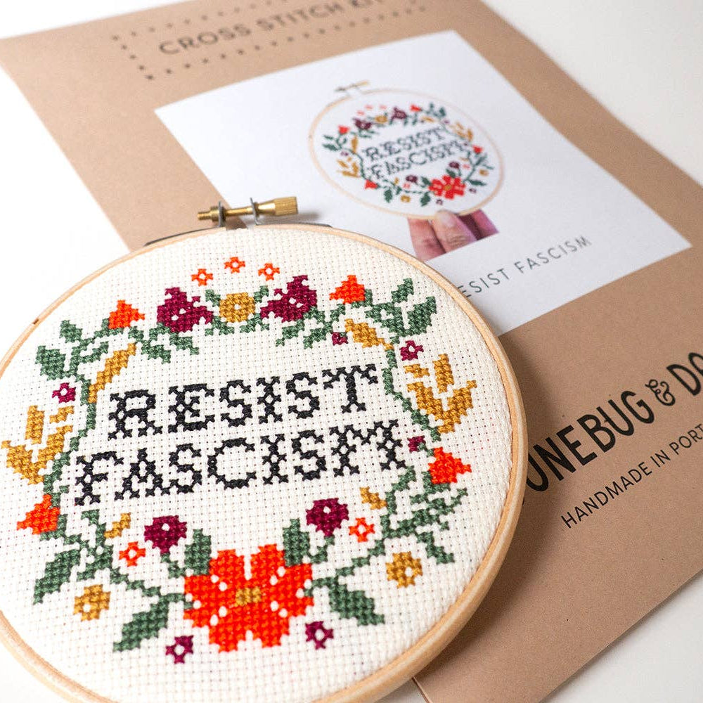 
                      
                        Resist Fascism Cross Stitch Kit
                      
                    